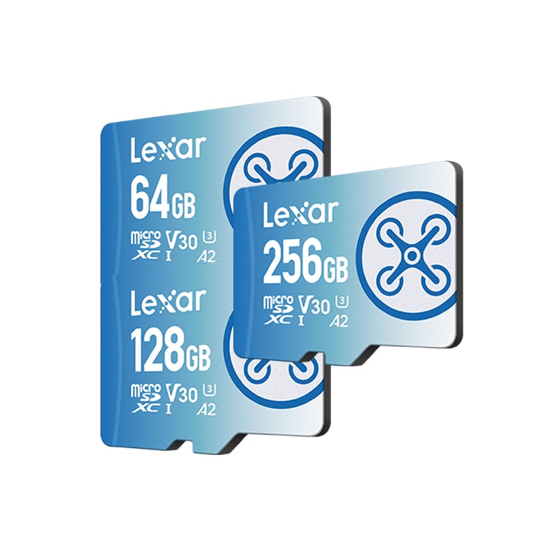 Lexar 256GB TF (MicroSD) 메모리 카드 U3 V30 A2 읽기 속도 160 메가바이트/초 무인 항공기 스포츠 카메라 용 고속 메모리 카드 (FLY)
